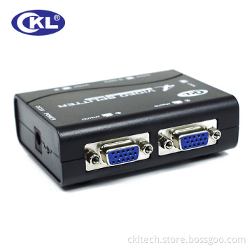 USB Power 250MHz Plastic Case 4 Port VGA Splitter